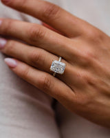 5 Ct Radiant Cut Moissanite Engagement Ring