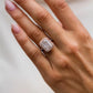 4.40 Ct Radiant Cut Moissanite Engagement Ring