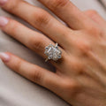 3.30 Ct Radiant Cut Moissanite Ring