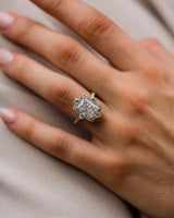 3.30 Ct Radiant Cut Moissanite Ring