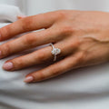 3.50 Ct Oval Cut Moissanite Engagement Ring
