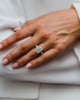 6.20 Ct Emerald Cut Moissanite Ring