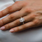 6.20 Ct Emerald Cut Moissanite Ring