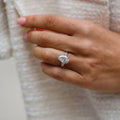 4.20 Ct Elongated Pear Cut Moissanite Ring