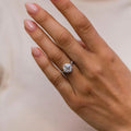 Old Euro 3 Ct Round Cut Moissanite Ring