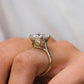 6 Ct Round Brilliant Cut Moissanite Ring