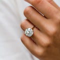 6 Ct Round Brilliant Cut Moissanite Ring