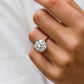 6 Ct Round Brilliant Cut Moissanite Ring