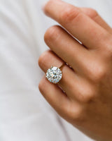 6 Ct Round Brilliant Cut Moissanite Ring