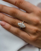 6.80 Ct Marquise Cut Moissanite Ring