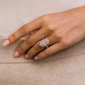 3.50 Ct Oval Cut Moissanite Engagement Ring