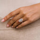 3.50 Ct Oval Cut Moissanite Engagement Ring
