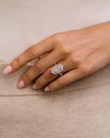 3.50 Ct Oval Cut Moissanite Engagement Ring