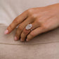 3.50 Ct Oval Cut Moissanite Engagement Ring
