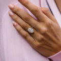 7 Ct Oval Cut Moissanite Engagement Ring