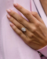 7 Ct Oval Cut Moissanite Engagement Ring