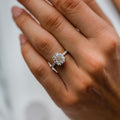 2.80 Ct Cushion Cut Moissanite Engagement Ring