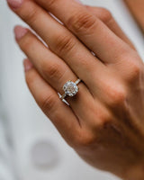 2.80 Ct Cushion Cut Moissanite Engagement Ring