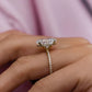 7 Ct Oval Cut Moissanite Engagement Ring