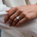 4 Ct Round Cut Moissanite Engagement Ring