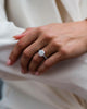 4 Ct Round Cut Moissanite Engagement Ring