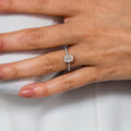 1.50 Ct Cushion Cut Moissanite Engagement Ring