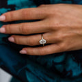 2.90 Ct Oval Cut Moissanite Engagement Ring