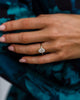 2.90 Ct Oval Cut Moissanite Engagement Ring