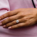 3.60 Cushion Cut Moissanite Engagement Ring
