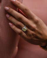 6 Ct Canary Yellow Cushion Moissanite Ring