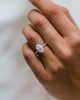 2.90 Ct Oval Moissanite Engagement Ring