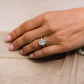 4.15 Ct Emerald Cut Moissanite Engagement Ring