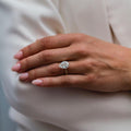 5.10 Ct Elongated Pear Cut Moissanite Ring