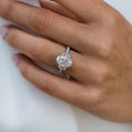 3.30 Ct Oval Cut Moissanite Engagement Ring