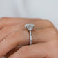 3.30 Ct Oval Cut Moissanite Engagement Ring