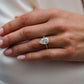 5.10 Ct Elongated Pear Cut Moissanite Ring