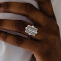 3.55 Ct Radiant Cut Moissanite Ring