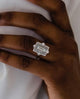 3.55 Ct Radiant Cut Moissanite Ring