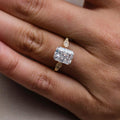 3 Ct Radiant Cut Moissanite Engagement Ring