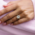 Old mine 6.60 Ct Oval Cut Moissanite Ring
