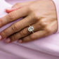 Old mine 6.60 Ct Oval Cut Moissanite Ring