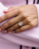 Old mine 6.60 Ct Oval Cut Moissanite Ring