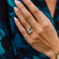 7.10 Ct Emerald Cut Moissanite Engagement Ring