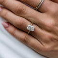 3 Ct Radiant Cut Moissanite Engagement Ring
