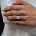 7.50 Ct Oval Cut Moissanite Engagement Ring