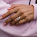 7 Ct Oval Cut Moissanite Engagement Ring