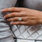 6.15 Ct Cushion Cut Moissanite Engagement Ring