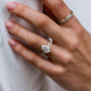3.50 Ct Elongated Pear Cut Moissanite Ring