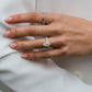 3.50 Ct Elongated Pear Cut Moissanite Ring