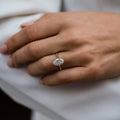 3 Ct Oval Cut Moissanite Engagement Ring